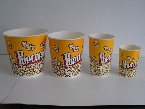 纸包装容器 纸杯 32a爆米花桶   主要产品有各种型号一次性纸杯